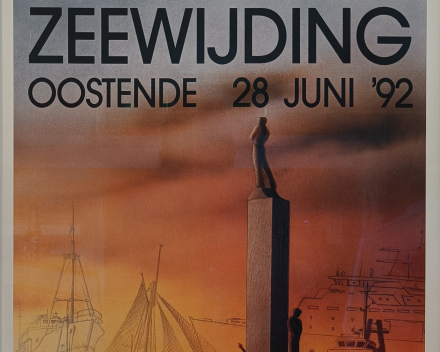 Bénédiction de la mer à Ostende 1992, encadrée (avec verre anti-reflets) / prix: €
