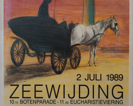 Bénédiction de la mer à Ostende 1989, encadrée (avec verre anti-reflets) / prix: €