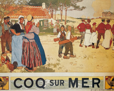circa 1900 / op linnen, wordt nog ingelijst met ontspiegeld glas  / prijscategorie: verkocht