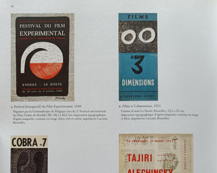 extrait du catalogue raisonné: affiche n° 1, la toute première de Pierre Alechinsky