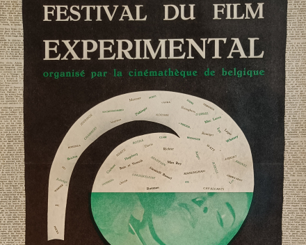 la toute première affiche conçue par Pierre Alechinsky, en 1949 (version verte)